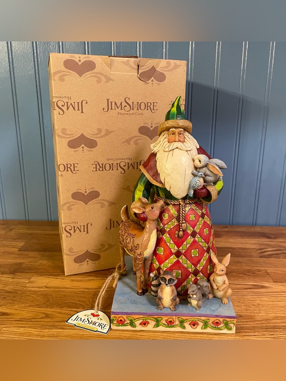 NEW Jim Shore Heartwood Creek 2006 Woodland Christmas Santa with Animals